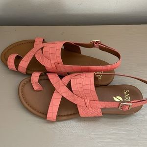 Franco Sarto, Gia suede sandal size 9, New